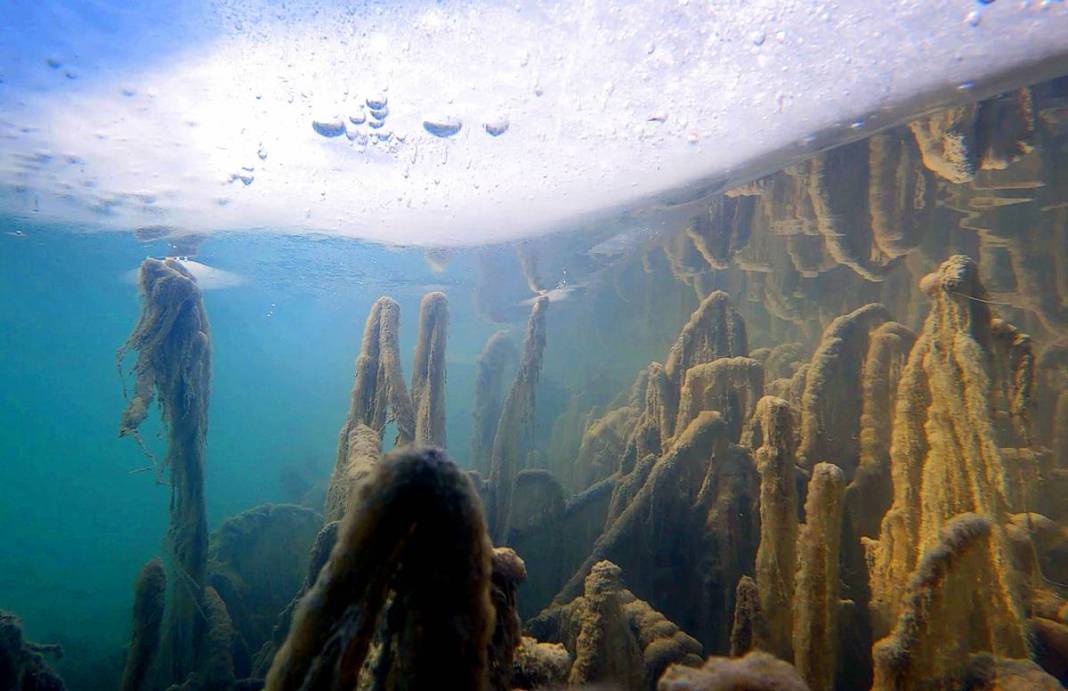 Gölde kale burcu ve duvar kalıntıları bulundu! Su altı turizmine katkı sağlayacak 10